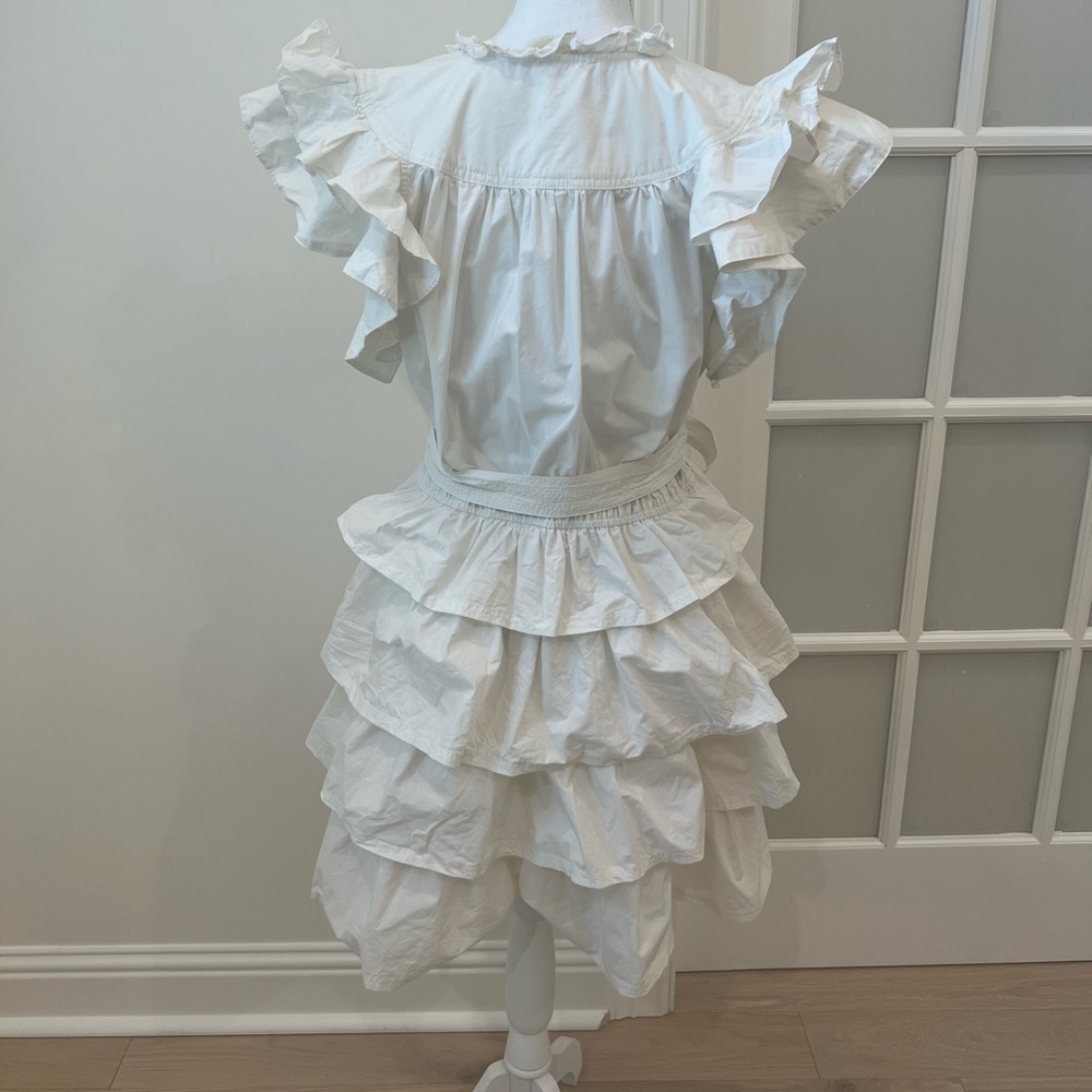 Ulla Johnson Lulua Ruffle Mini Dress, Size 16 - Picture 8 of 8